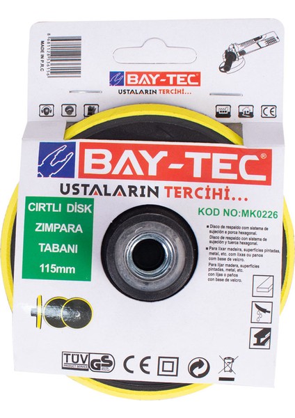 BAY-TEC CIRT ZIMPARA TABANI - PEDİ 115 MM